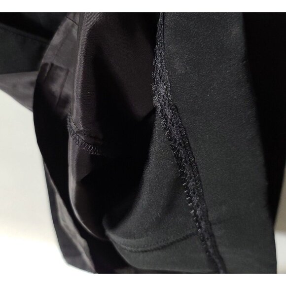 Vtg BB Collections Halter Maxi Sheath Dress Sz 6 Black Slit Formal Prom Dressy - Picture 7 of 8